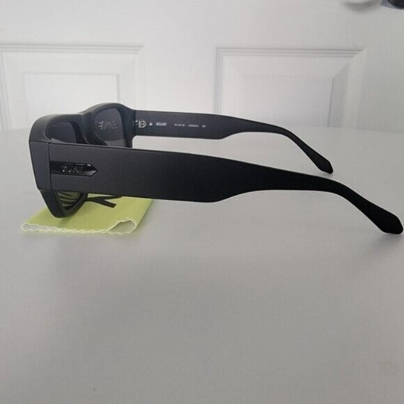 Quay Nigh Cap Matte Black Polarized Sunglasses - Picture 5 of 7